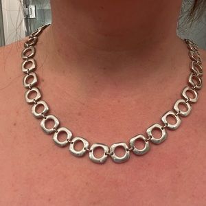 Earrings and necklace 925 stamped set.